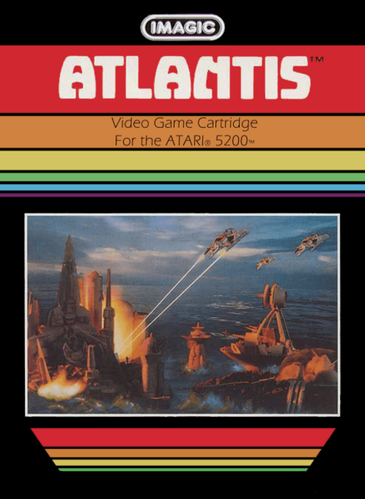 Atlantis box art for Atari 5200